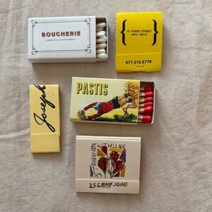Set of 5 NYC Matchbooks